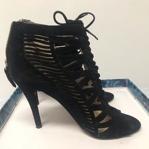 Nine West Black Suede Heels